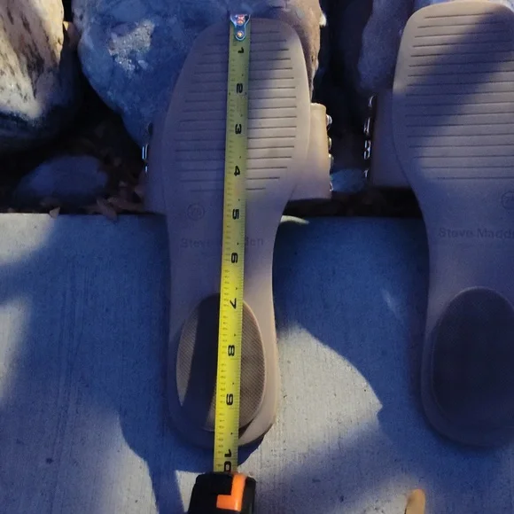 Steve Madden Malina Rhinestone Slide Sandals. Padded. Women's Size 7.5. No Box. - Picture 6 of 12